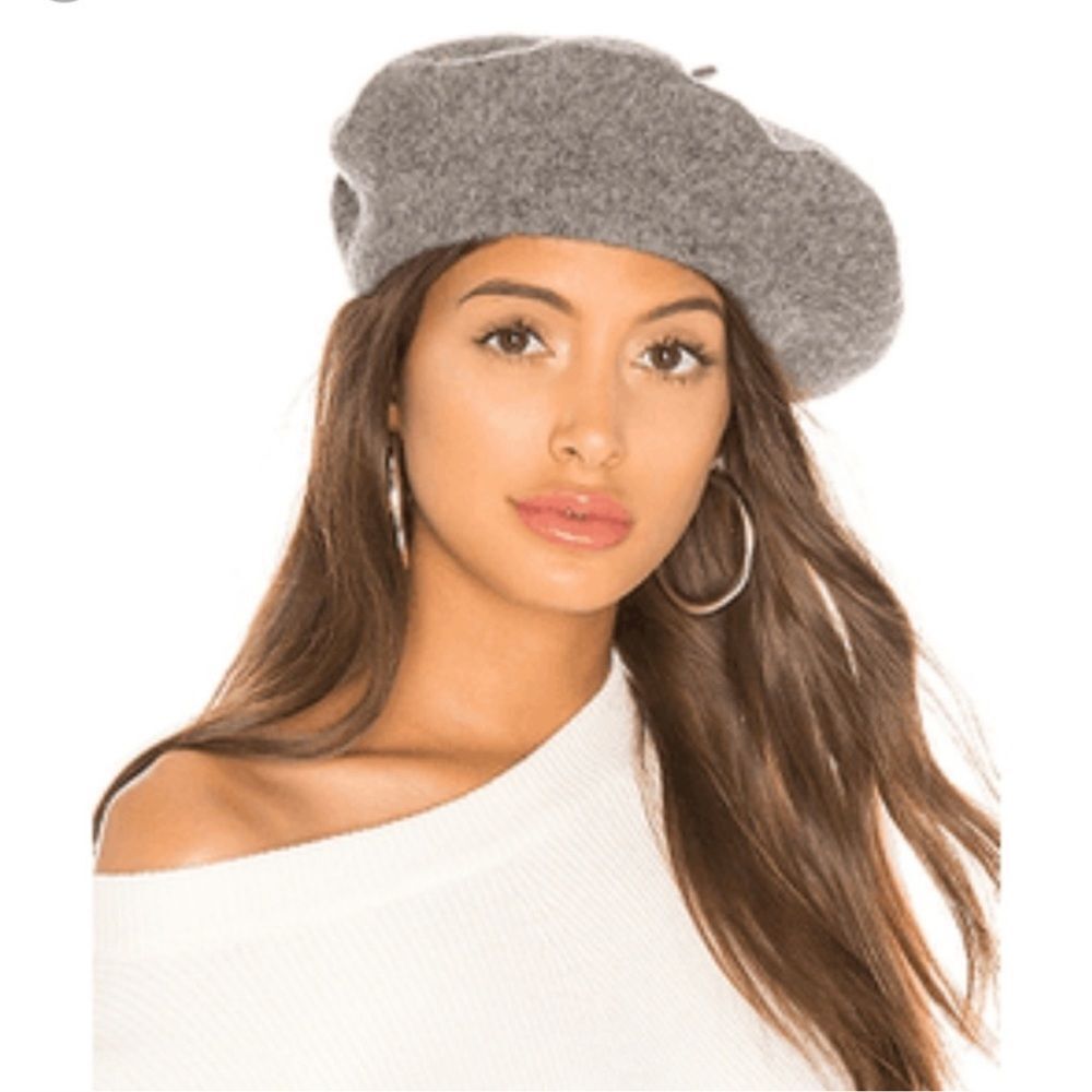 Vintage Wool Beret Gray DPC Dorfman Pacific Co Classic Preppy French